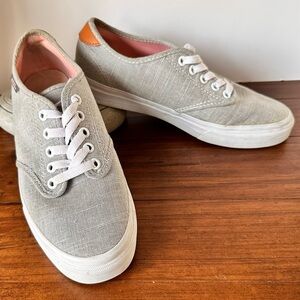 Casual Gray Canvas Sneakers